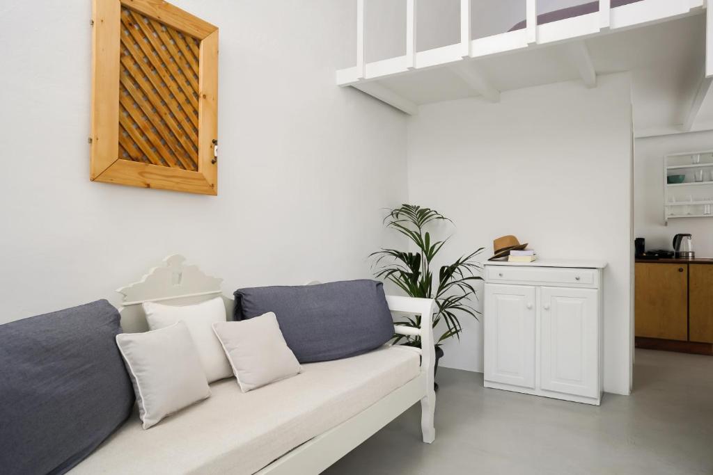 Kuchyň nebo kuchyňský kout v ubytování Exi Sea Side Suites