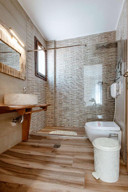 Koupelna v ubytování Deluxe Suites