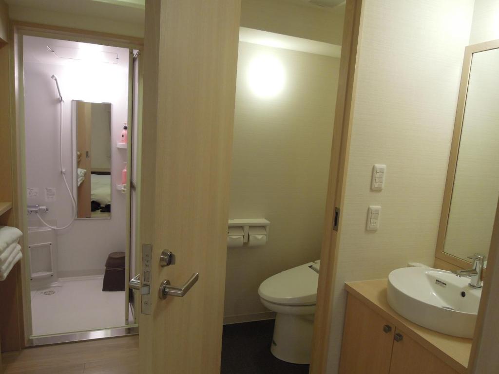 Koupelna v ubytování Okayama View Hotel