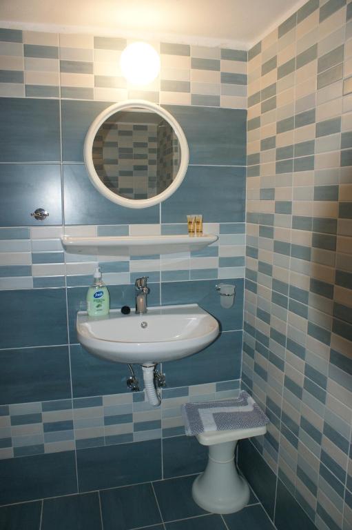 Koupelna v ubytování Hotel Eleftheria