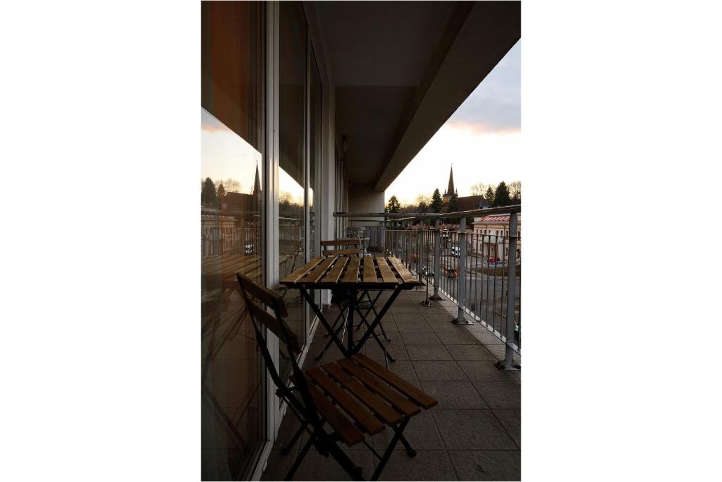 Balkón nebo terasa v ubytování Macropolis Apartments