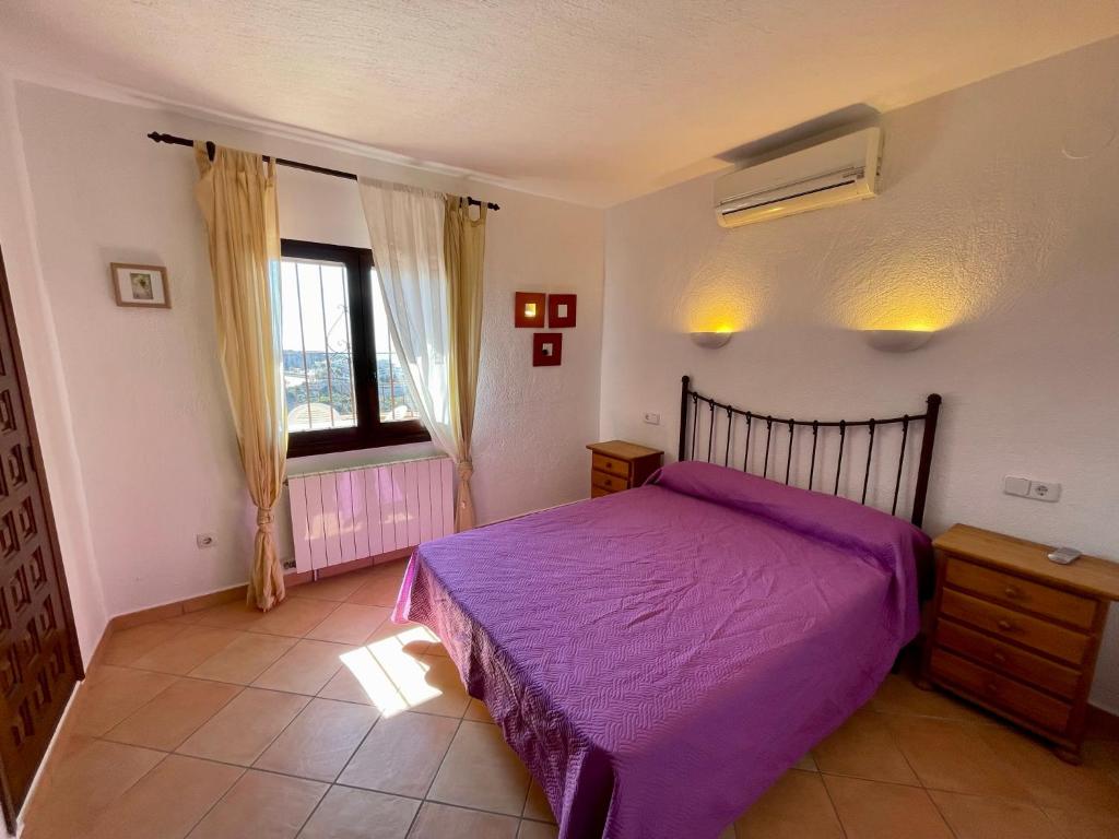 A bed or beds in a room at Villa María - Salco la Cumbre