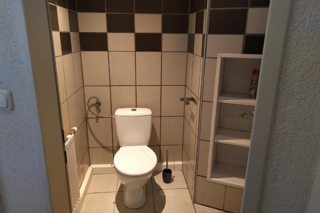 Koupelna v ubytování Haus am Soleweg