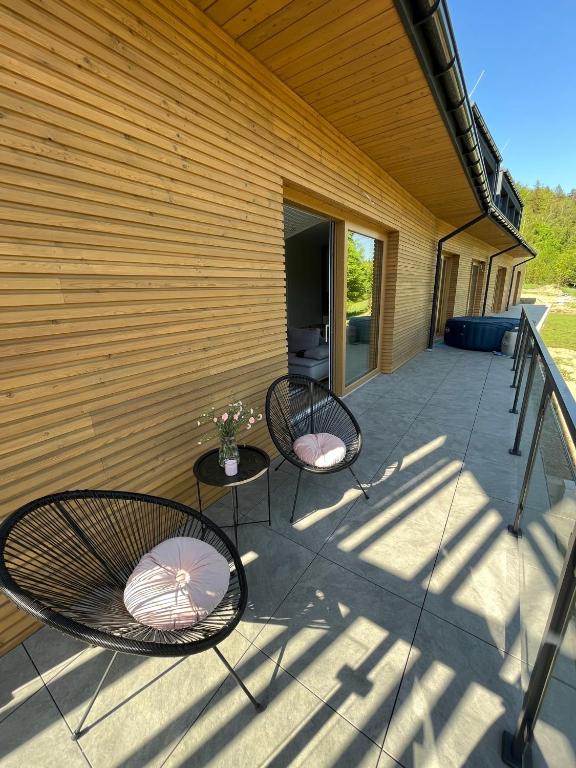 Balkón alebo terasa v ubytovaní Osada Szczyrk - prywatna sauna&jacuzzi