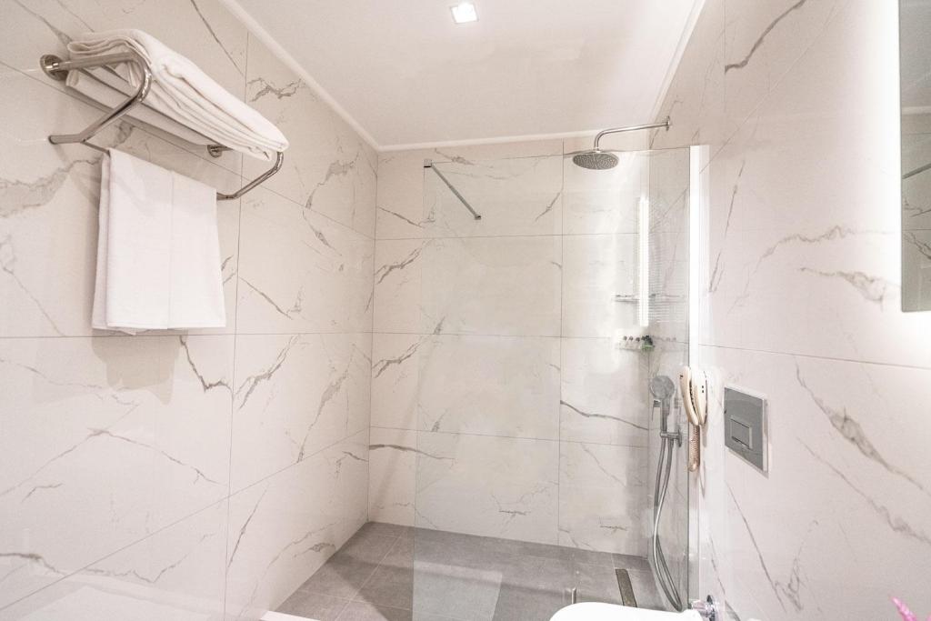 Koupelna v ubytování New Safir Apart Hotel