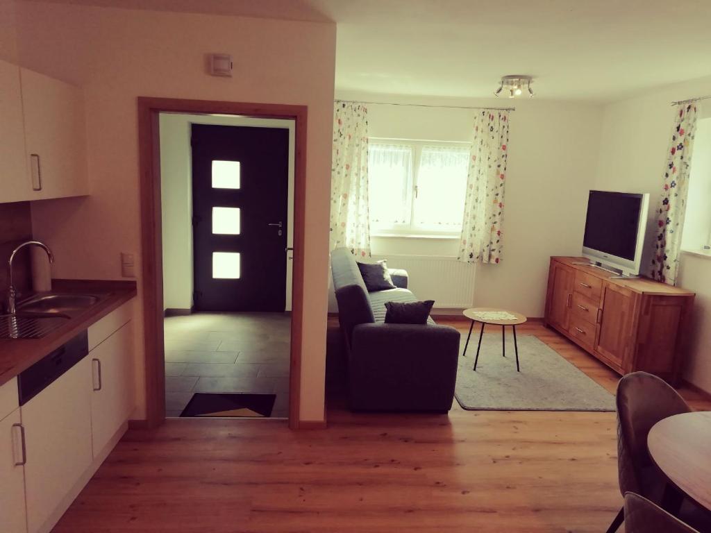 Kuchyň nebo kuchyňský kout v ubytování Büchelsteiner Hof