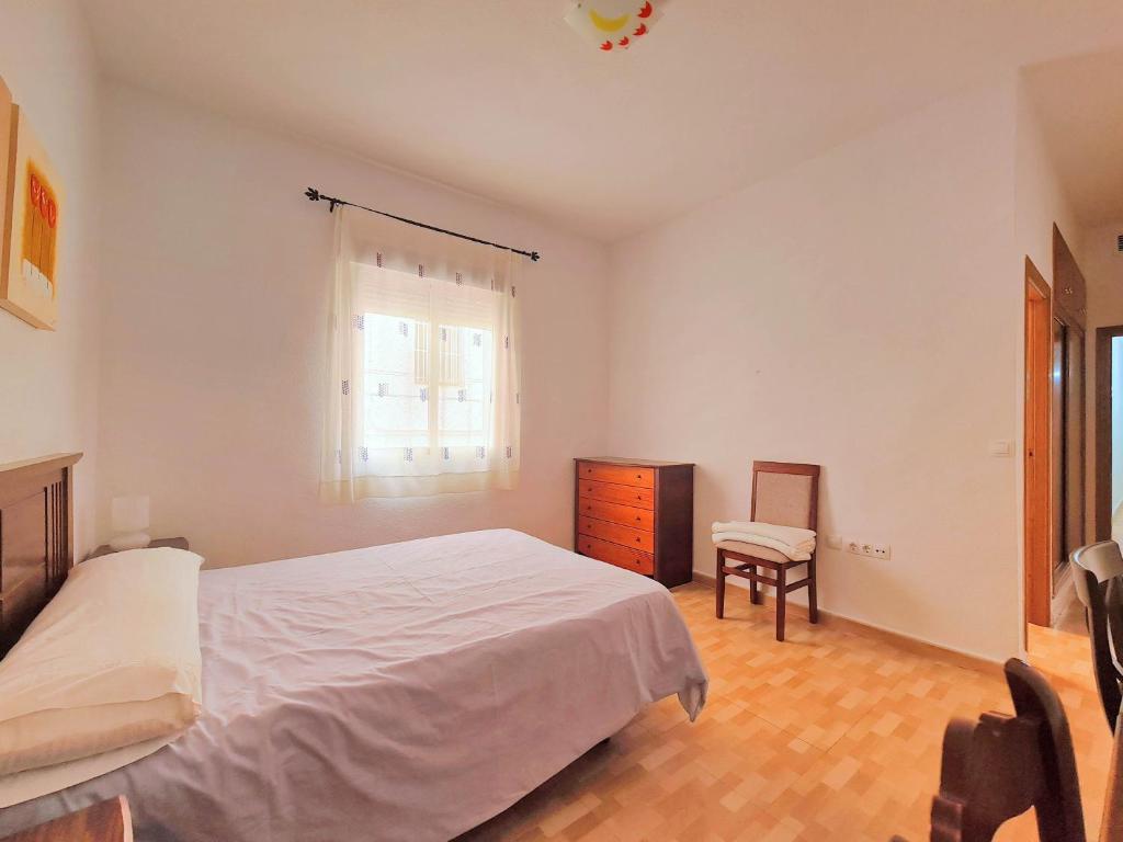 Postel nebo postele na pokoji v ubytování Apartamento grande en Centro de Cartagena Real - Arena
