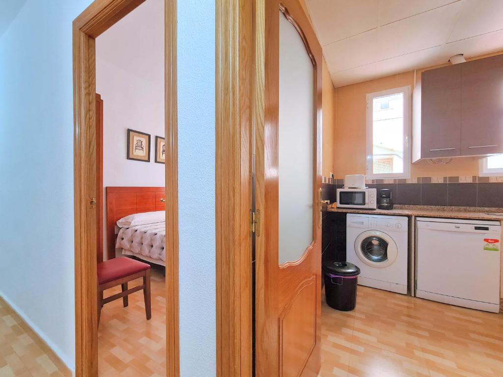 Kuchyň nebo kuchyňský kout v ubytování Apartamento grande en Centro de Cartagena Real - Arena