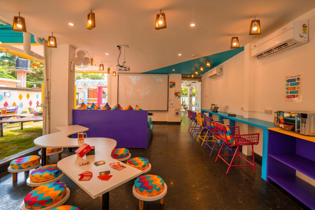 Restaurace v ubytování goSTOPS Goa, Baga