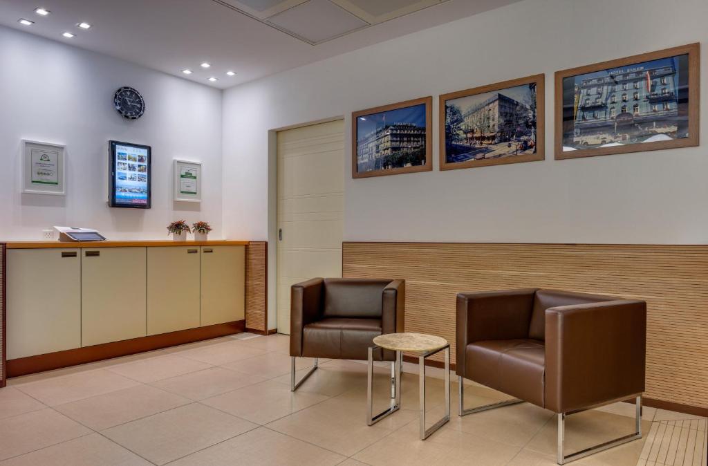 Zona d'estar a Continental Hotel Lausanne