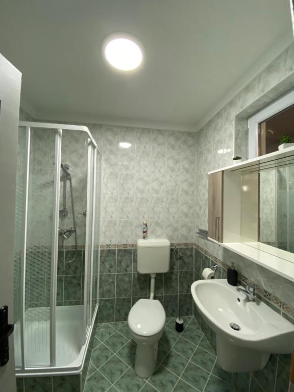 Koupelna v ubytování Silence Apartmanház Zalakaros