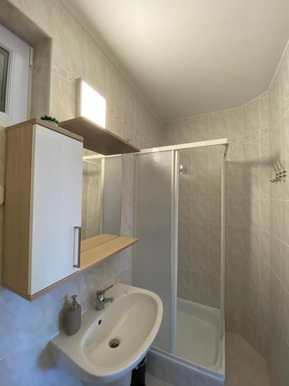 Koupelna v ubytování Silence Apartmanház Zalakaros