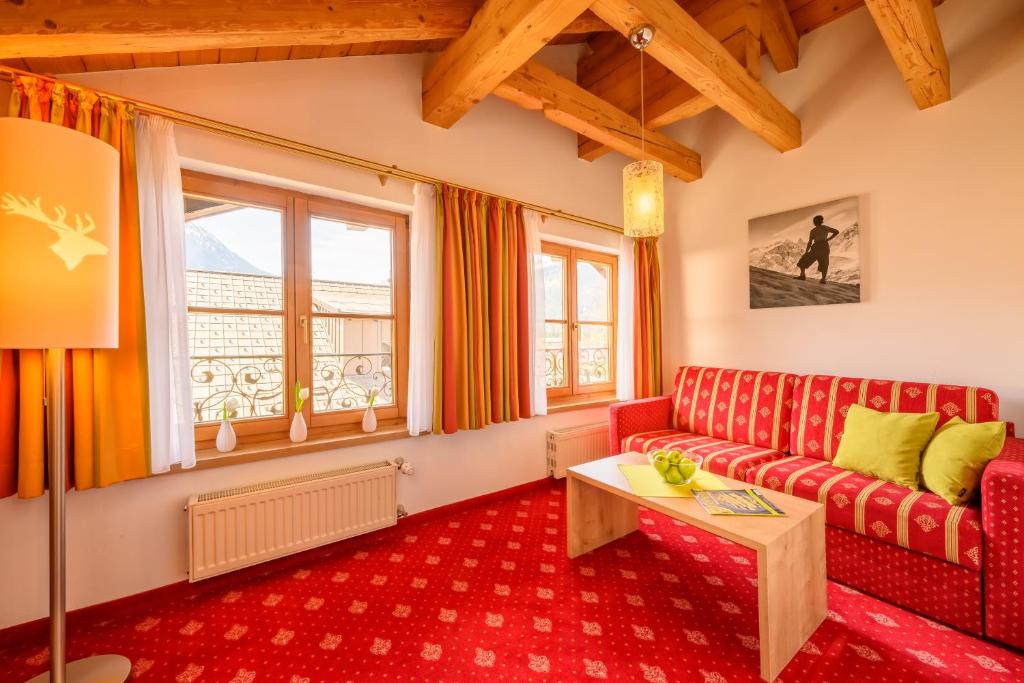 Posezení v ubytování Aparthotel Weinklause Superior