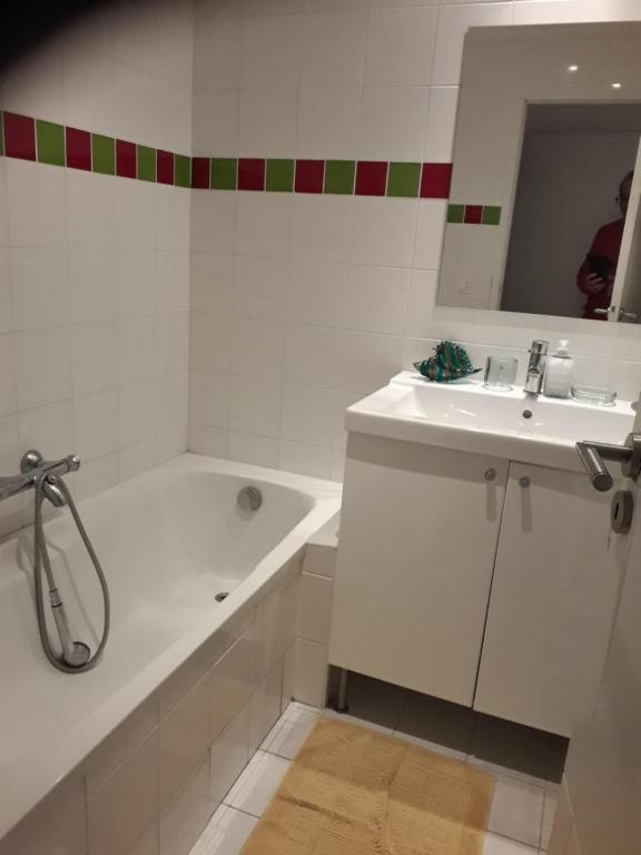 Koupelna v ubytování Patio2 Pézenas CENTRE il y a plus cher mais c est moins bien