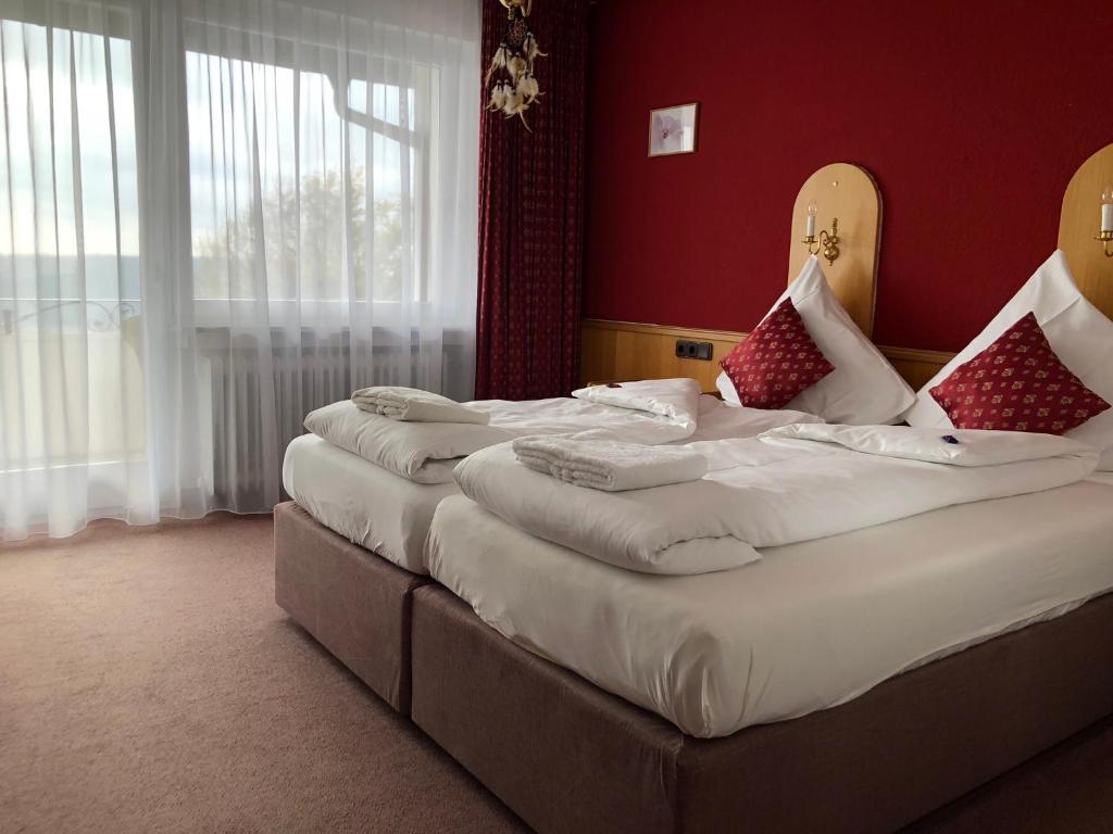 Postel nebo postele na pokoji v ubytování Berghaus Winterberg
