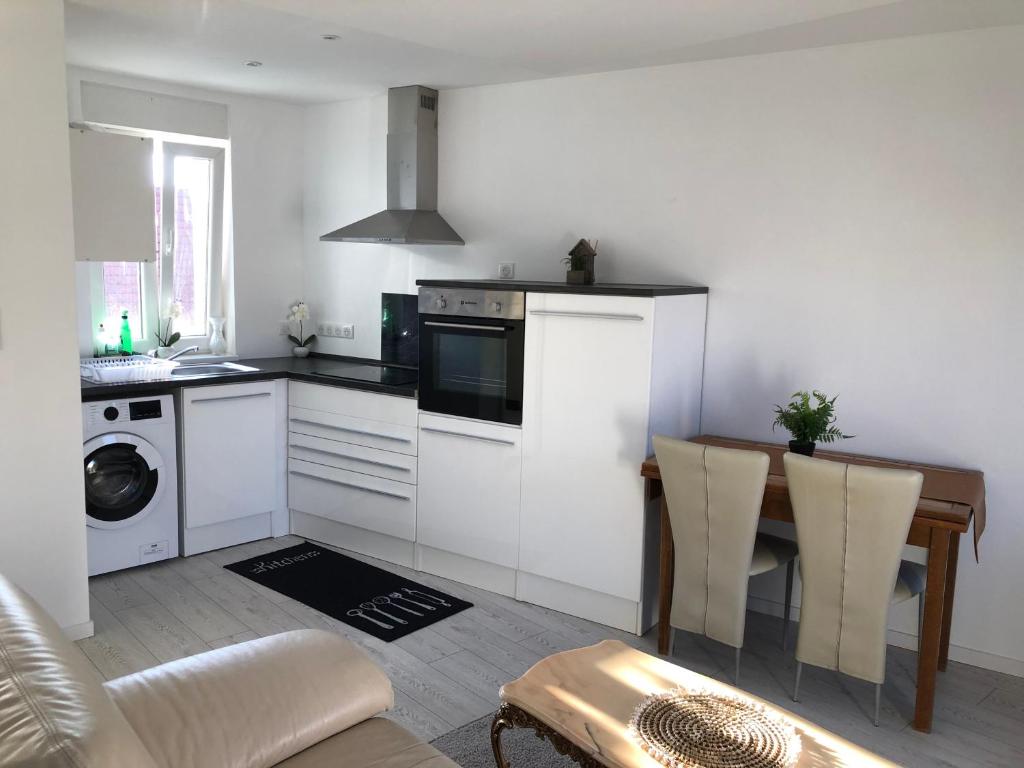 Kuchyň nebo kuchyňský kout v ubytování Appartement Willa chez willi