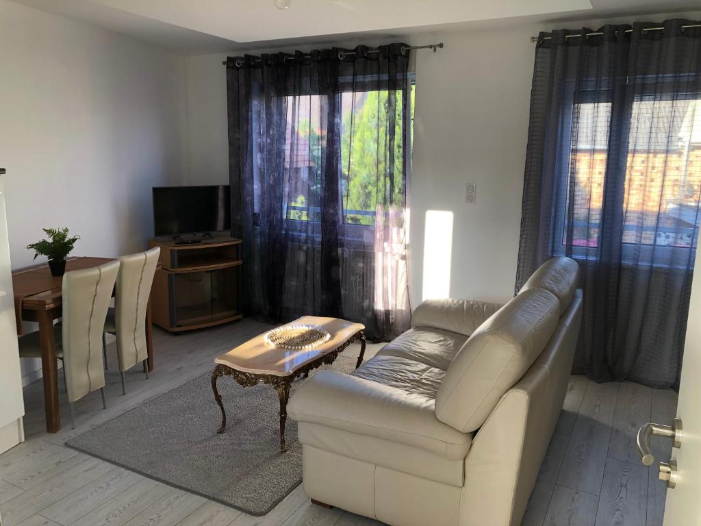 TV a/nebo společenská místnost v ubytování Appartement Willa chez willi