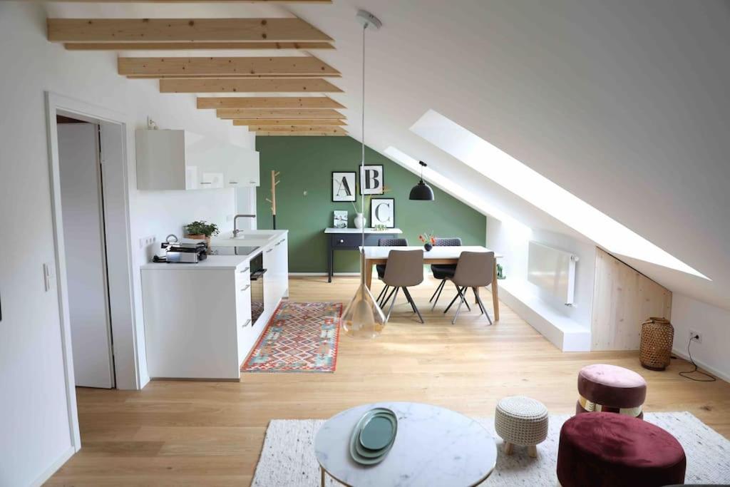 Kuchyň nebo kuchyňský kout v ubytování Pegnitz Apartement