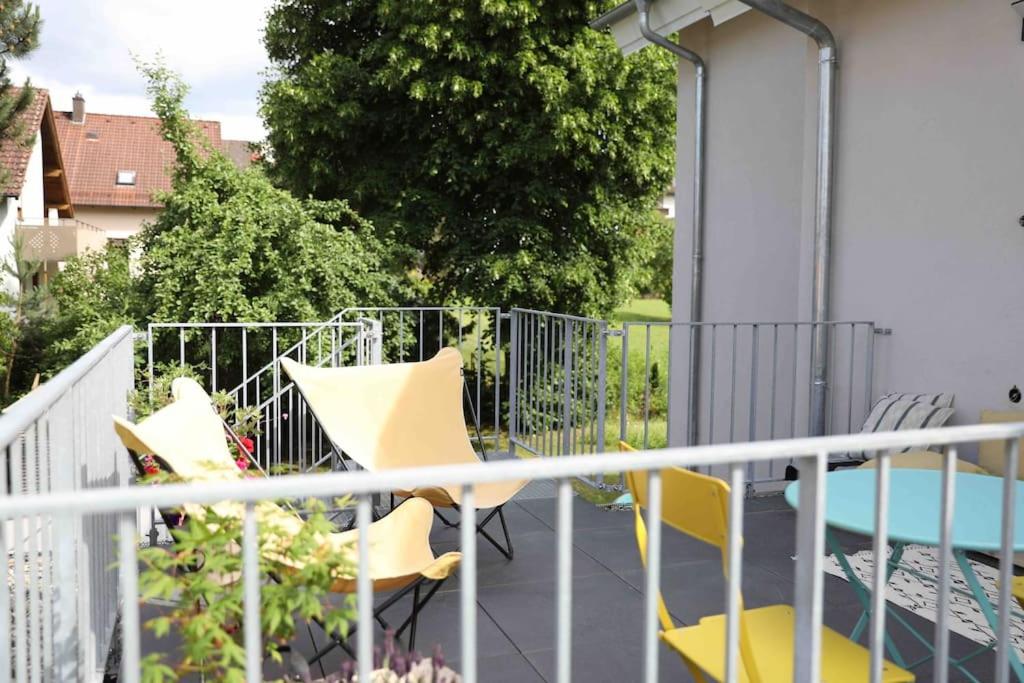 Balkón nebo terasa v ubytování Pegnitz Apartement