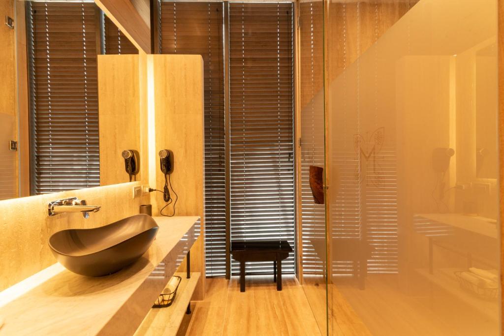 Koupelna v ubytování Hotel Magnolia Santiago