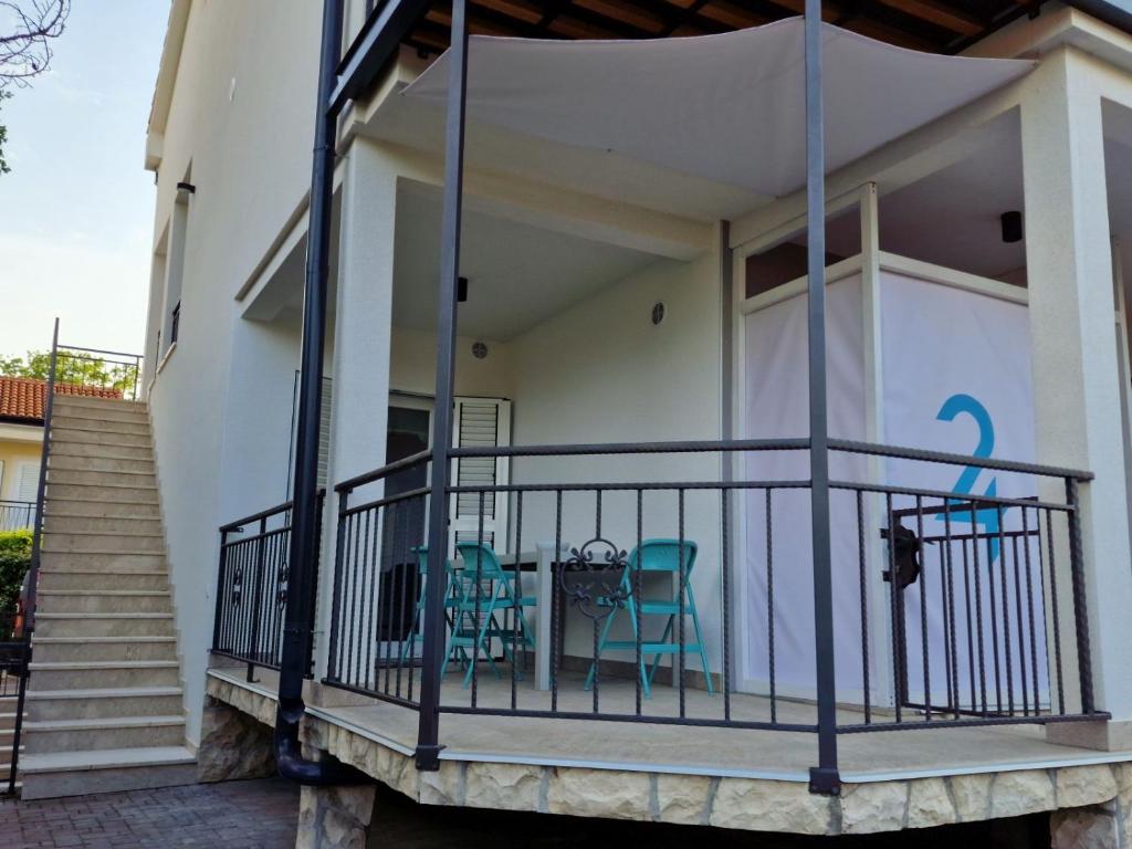Balkón nebo terasa v ubytování Anna24 Holidays