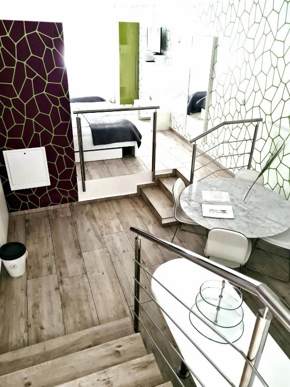 Posezení v ubytování AZUR ROOMS LJUBLJANA