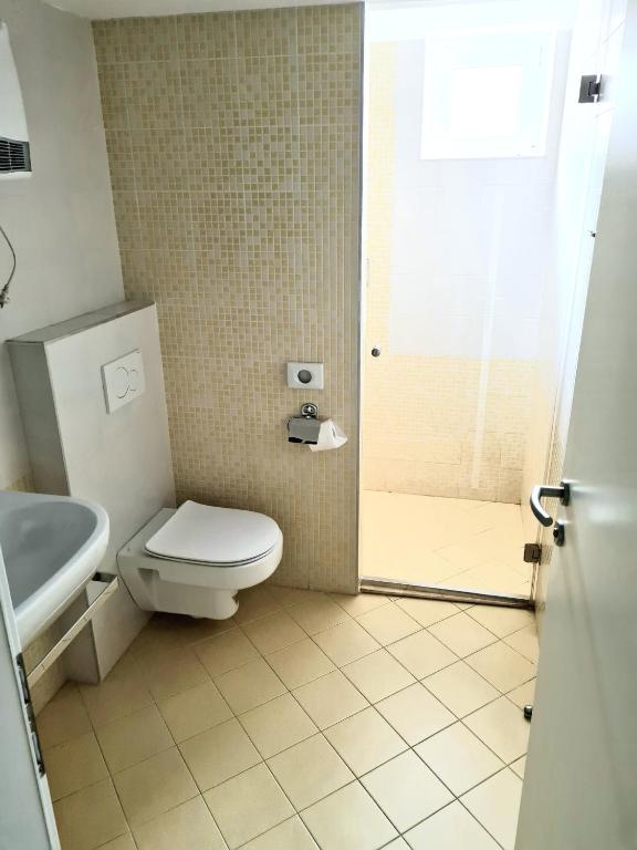 Koupelna v ubytování AZUR ROOMS LJUBLJANA