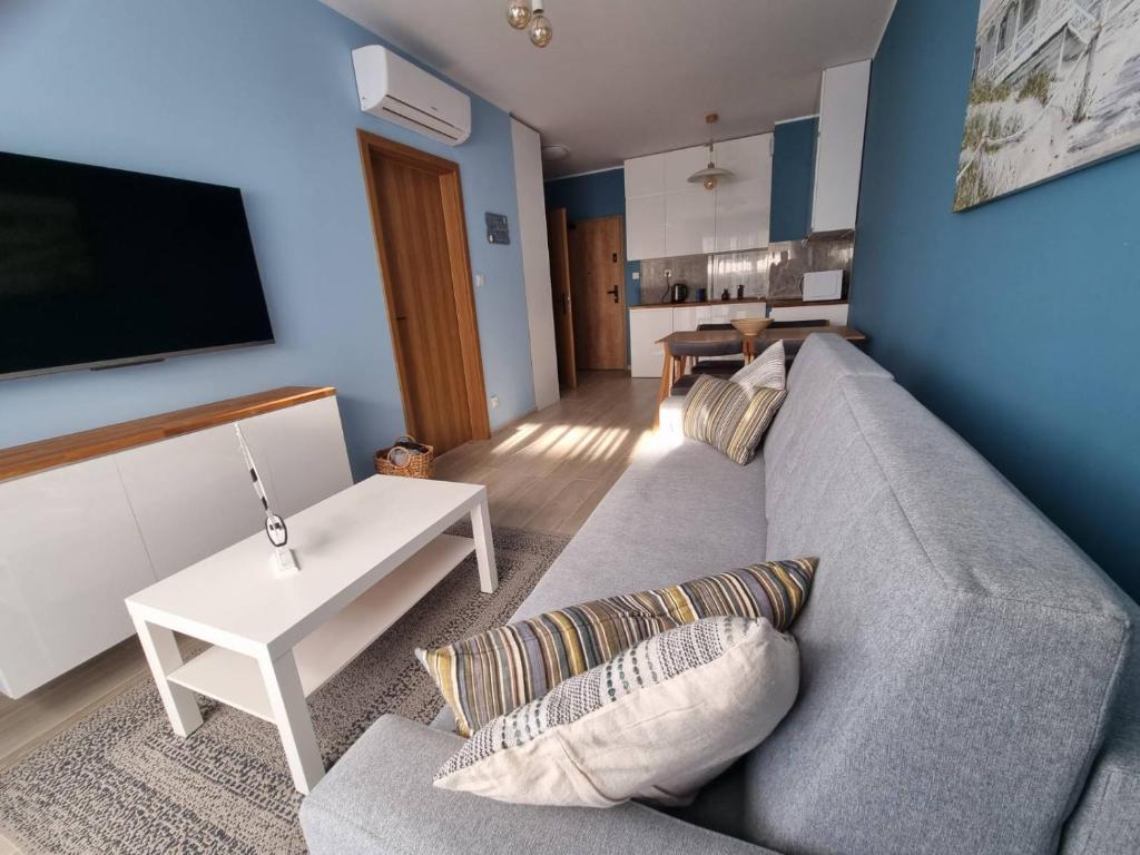 TV a/nebo společenská místnost v ubytování Apartamenty Ustronie Morskie Apartments