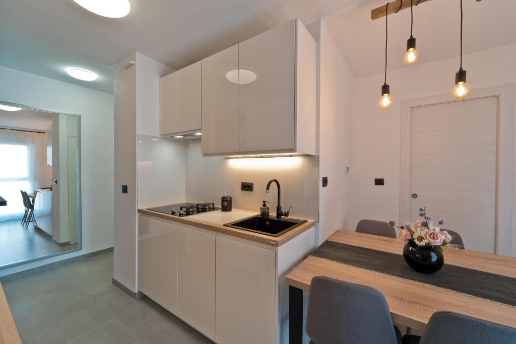 Kuchnia lub aneks kuchenny w obiekcie MaLeMi apartment