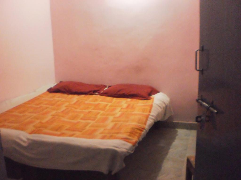1 dormitorio pequeño con 1 cama en una habitación en Ever Green Guest House Travel & PG, en Nueva Delhi