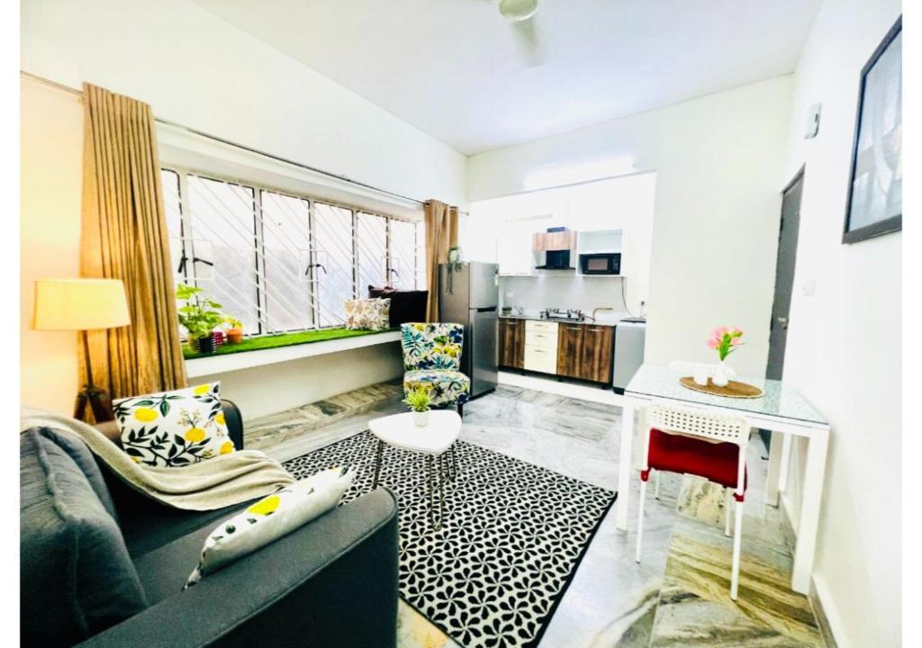 BluO Classic 1BHK Salt Lake City, Kitchen, Parking , Terrace - Housity