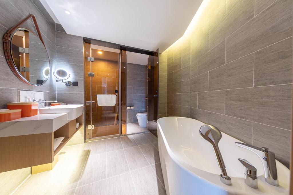 Koupelna v ubytování Atour Hotel Zhuhai Gongbei Fuhuali