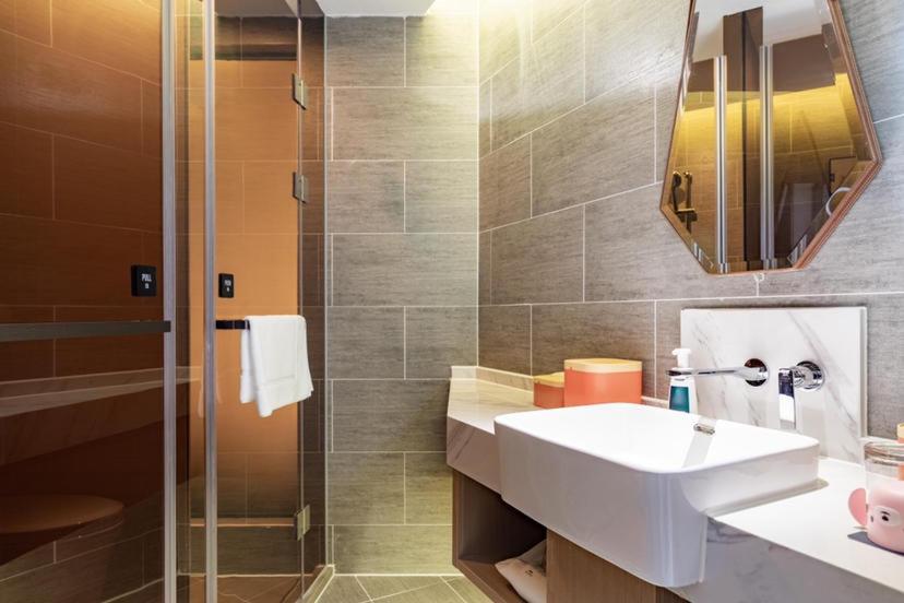 Koupelna v ubytování Atour Hotel Zhuhai Gongbei Fuhuali