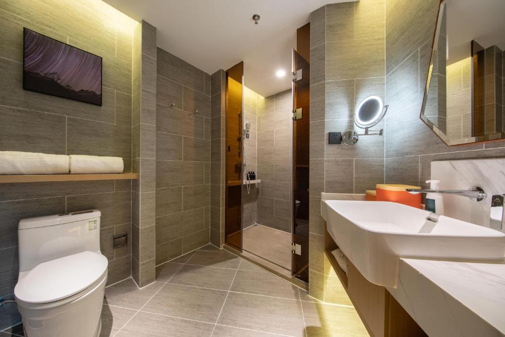 Koupelna v ubytování Atour Hotel Zhuhai Gongbei Fuhuali
