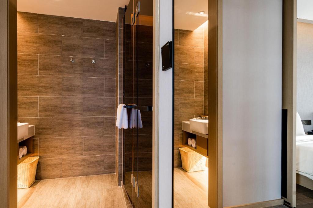 Koupelna v ubytování Atour S Hotel Shenzhen Longgang Zhonghaixing
