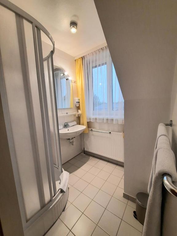 Koupelna v ubytování Gasthof Sauer GmbH