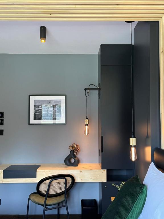 Postel nebo postele na pokoji v ubytování Savy Hôtel