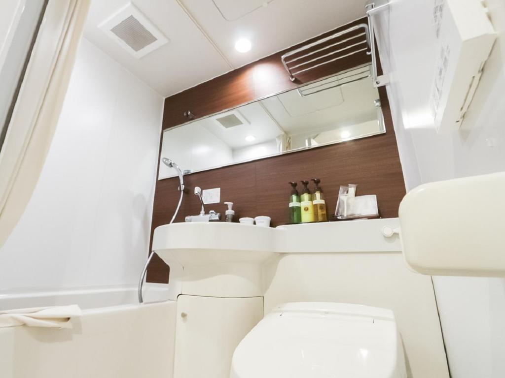Koupelna v ubytování HOTEL LiVEMAX Niigata Ekimae