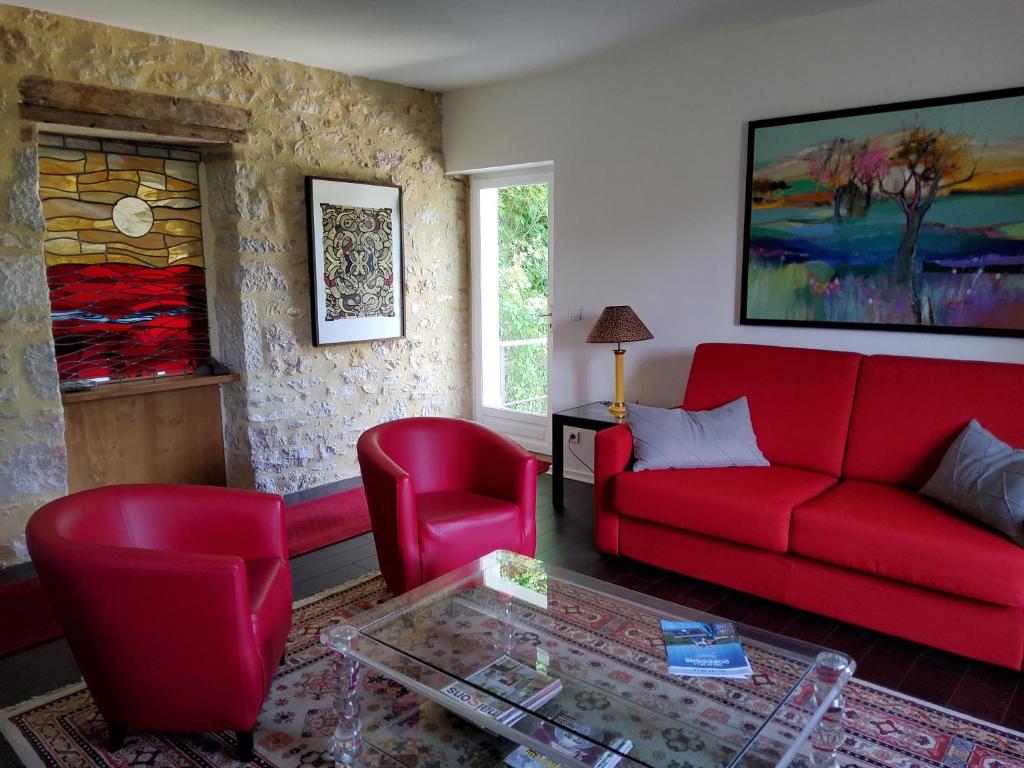 Posezení v ubytování L,'ATELIER Impasse Esplanade Michelet