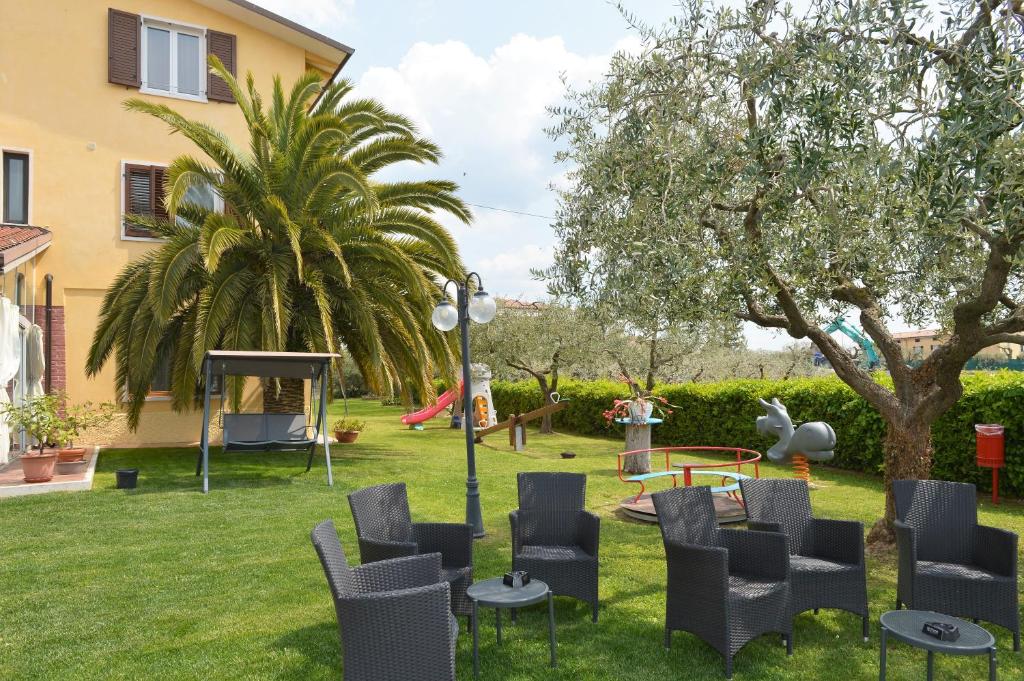Zahrada ubytování Albergo Panoramica