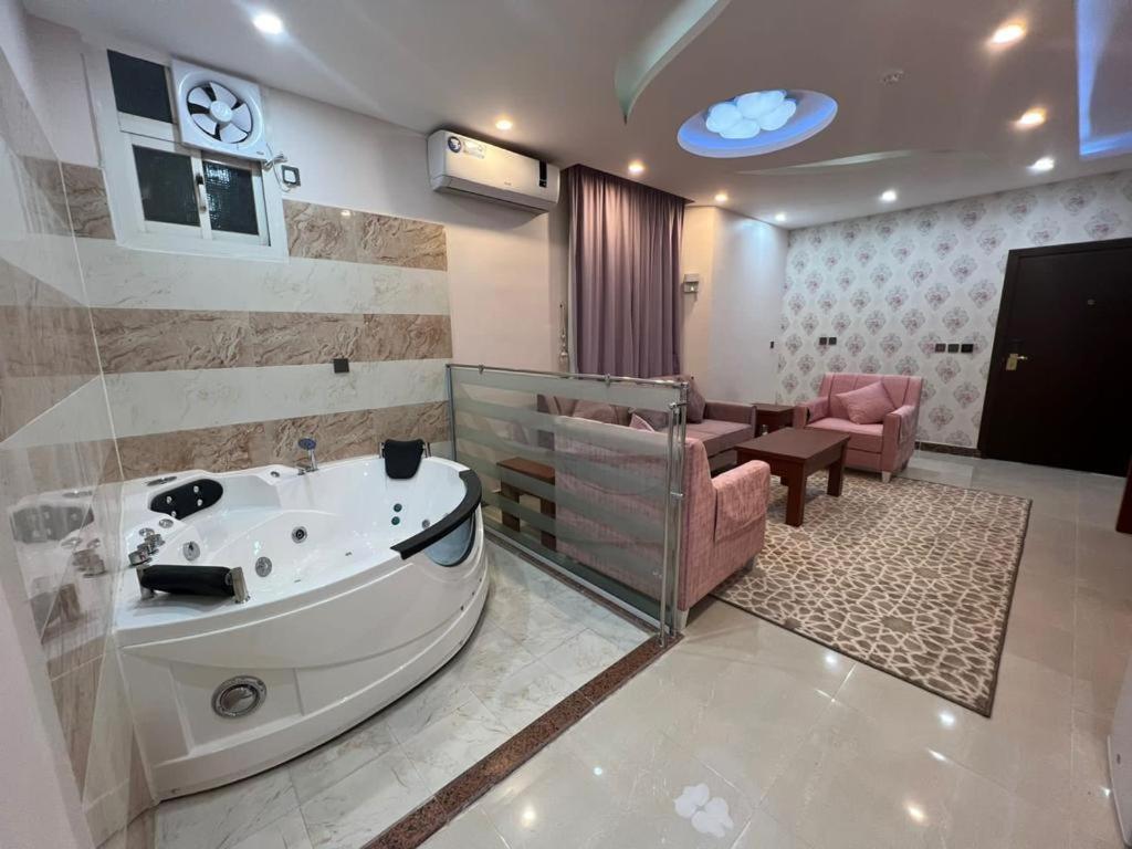 Posezení v ubytování هاوس إن House Inn