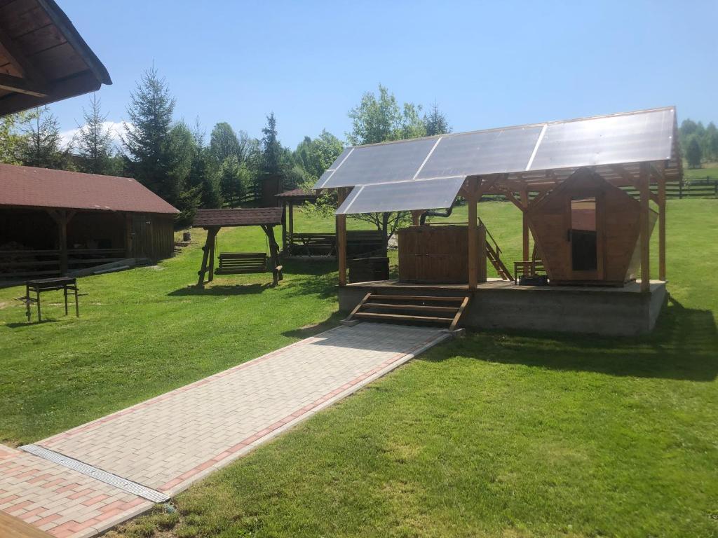 Zahrada ubytování Cabana Kuvaszó Transylvania