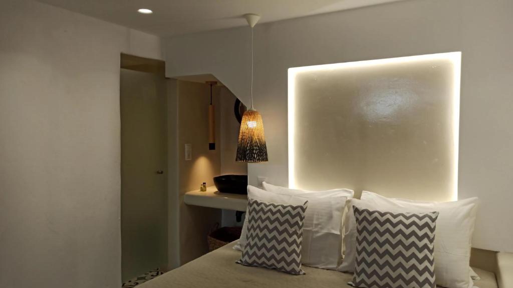 Posteľ alebo postele v izbe v ubytovaní Sea View Apartments & Studios