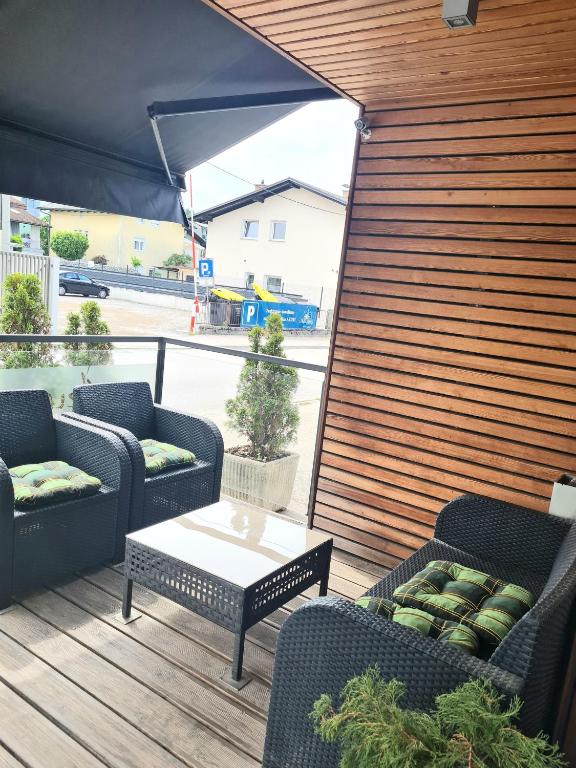 Posezení v ubytování AZUR ROOMS LJUBLJANA