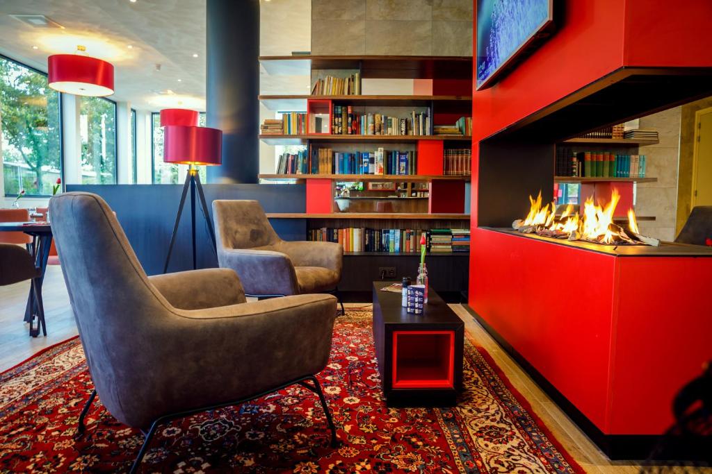 Posezení v ubytování Bastion Hotel Nijmegen