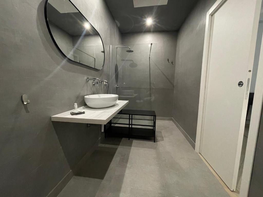 Koupelna v ubytování Minioto Rooms