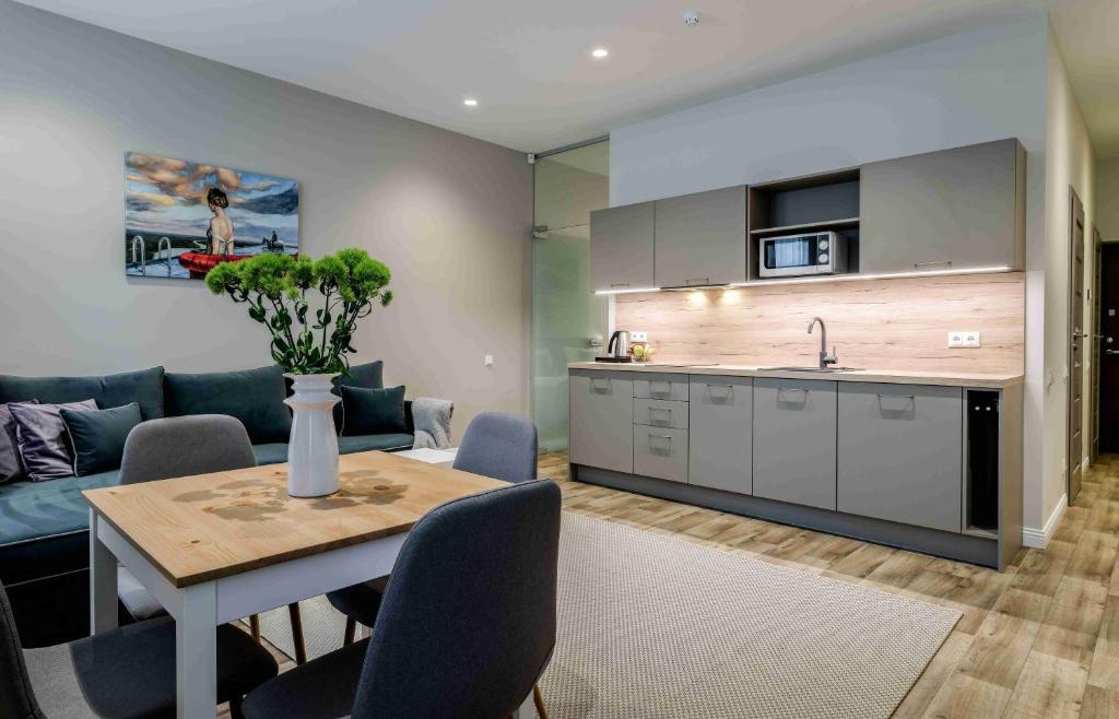 Rusnės Perlo apartamentai - Appartement Met één Slaapkamer