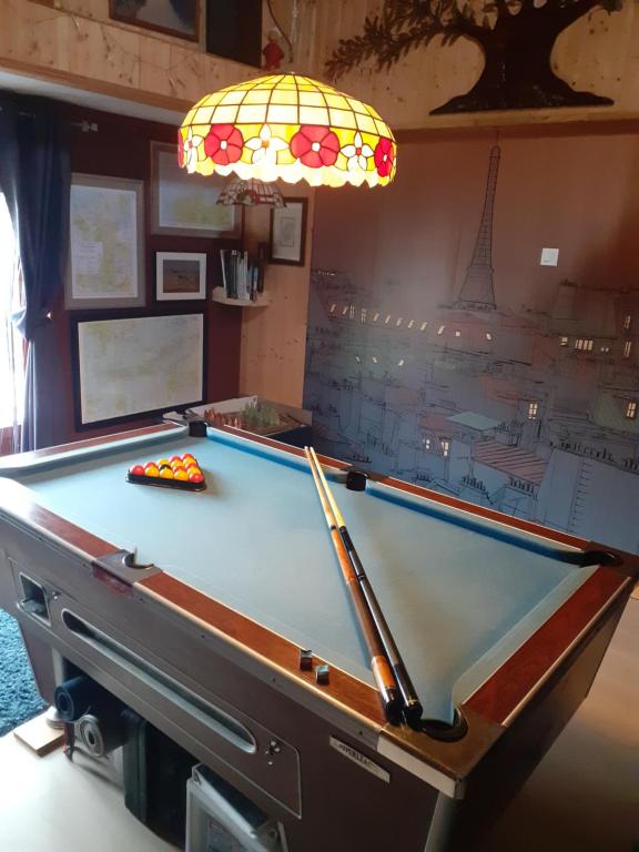 Biliardový stôl v ubytovaní Locarn Lodge, Goas Rep