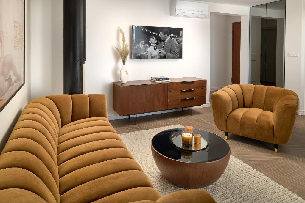 Posezení v ubytování Luxury Apartments Villa Mala Split