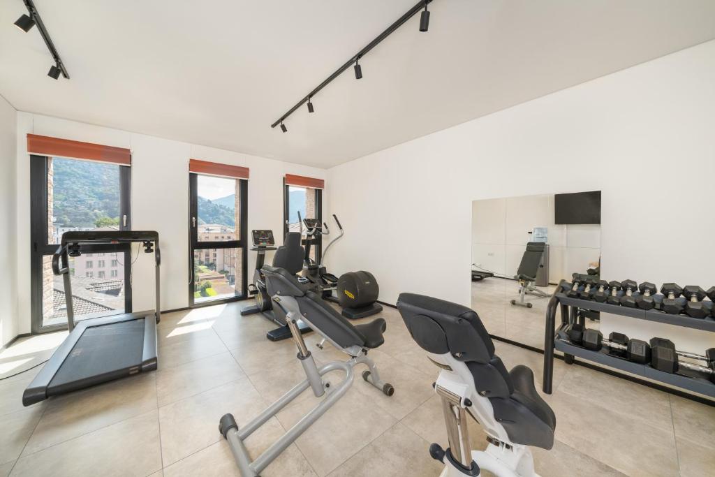 Fitness centrum a/nebo fitness zařízení v ubytování Swiss Hotel Apartments - Lugano